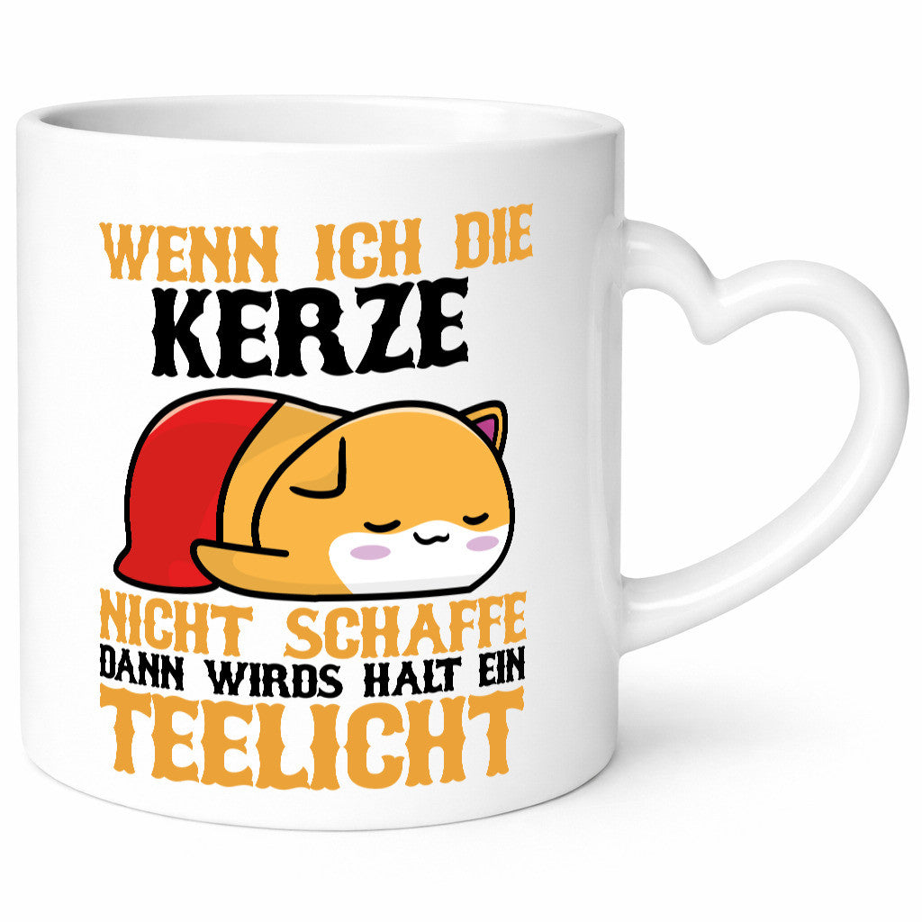 Wenn ich die Kerze nicht Schaffe | Müde Katze Schlafen Geschenkidee