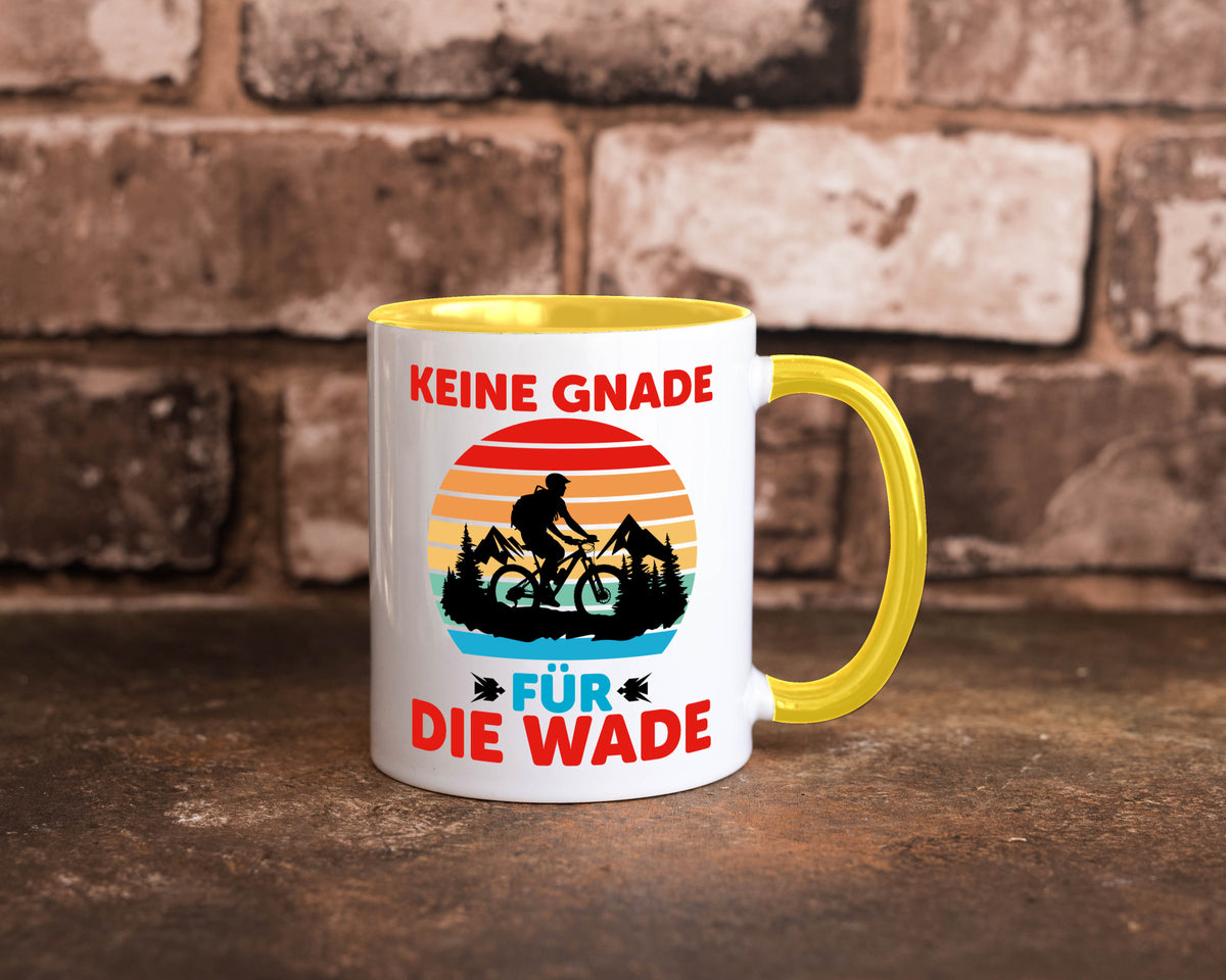 Keine Knade für die Wade | BMX Renrad Biker v2 lustig Humor Geschenkidee Tasse