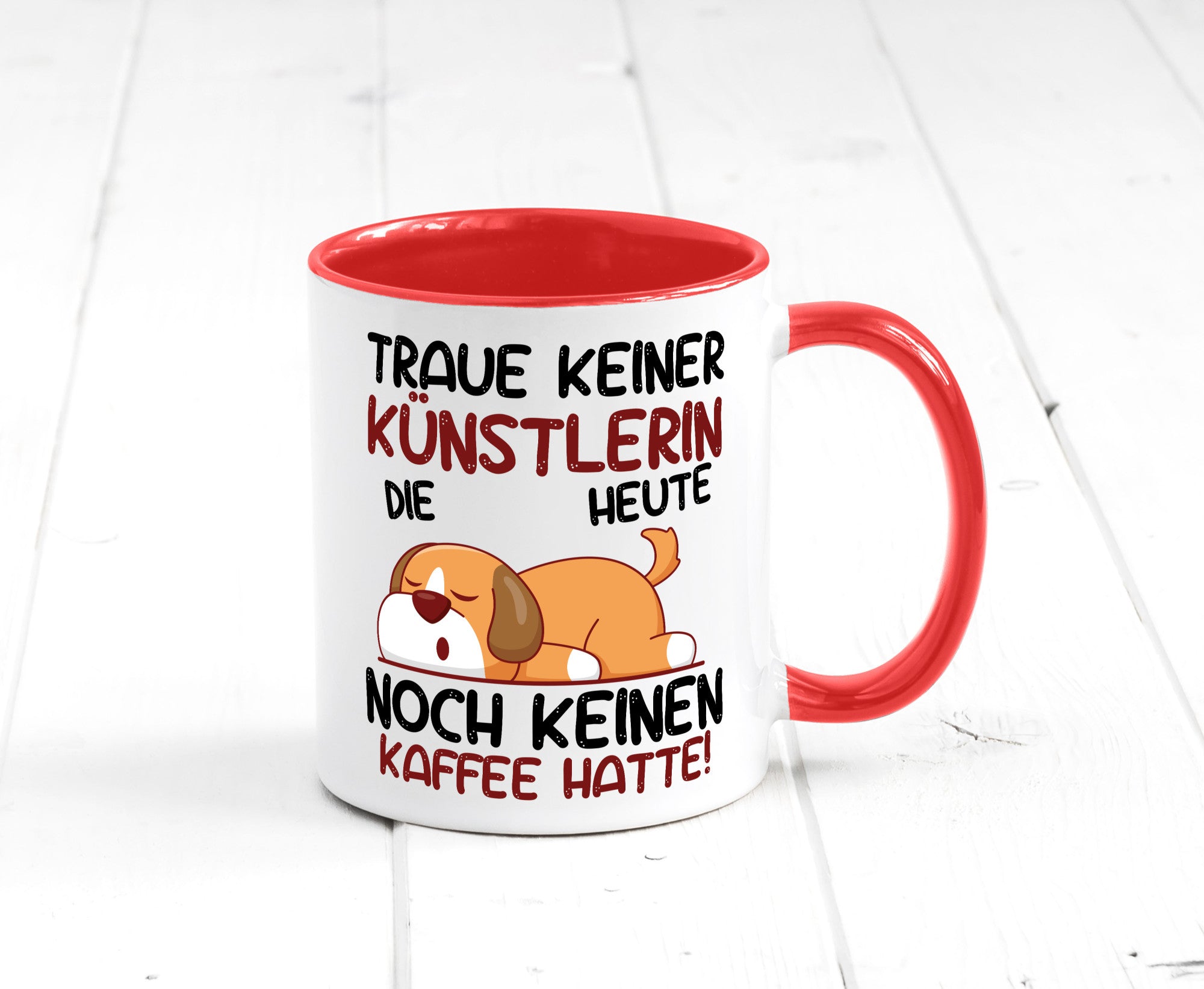 Traue keiner Künstlerin| Spruch lustig | Kunst lustiger Geschenk Humor
