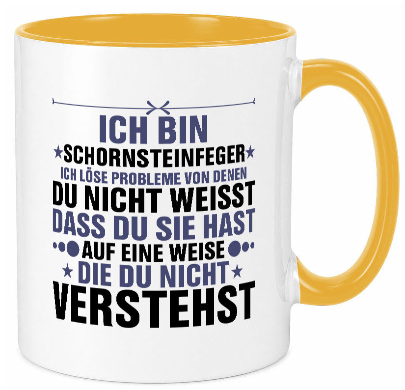 Löse Probleme: Schornsteinfeger | Kaminkehrer v2 Humor Geschenkidee Tasse