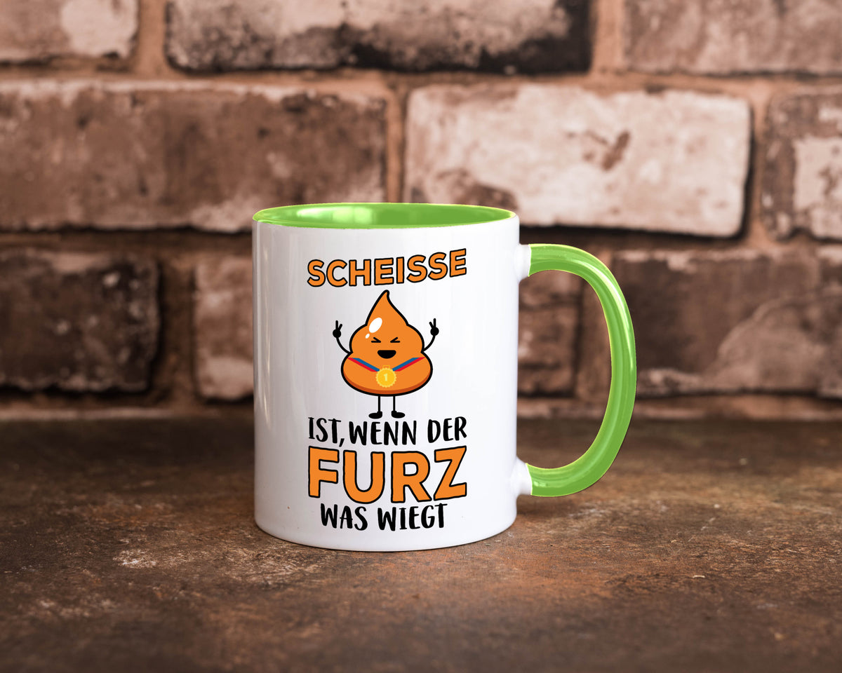 Scheisse ist lustiger Spruch Geschenk Humor Geschenkidee Tasse