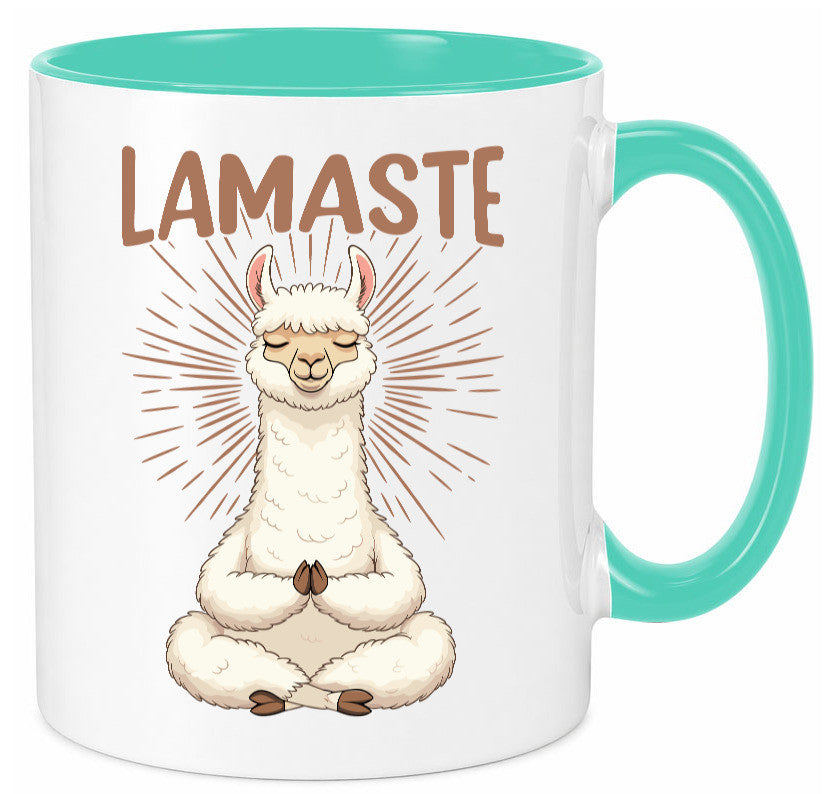 Lamaste | Lama Namaste lustiger Spruch Geschenk Humor Geschenkidee Tasse