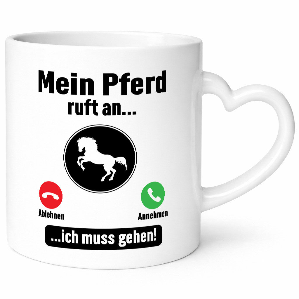 Mein Pferd ruft an | Muss ran gehen Pferdeliebhaber lustig Humor Geschenkidee
