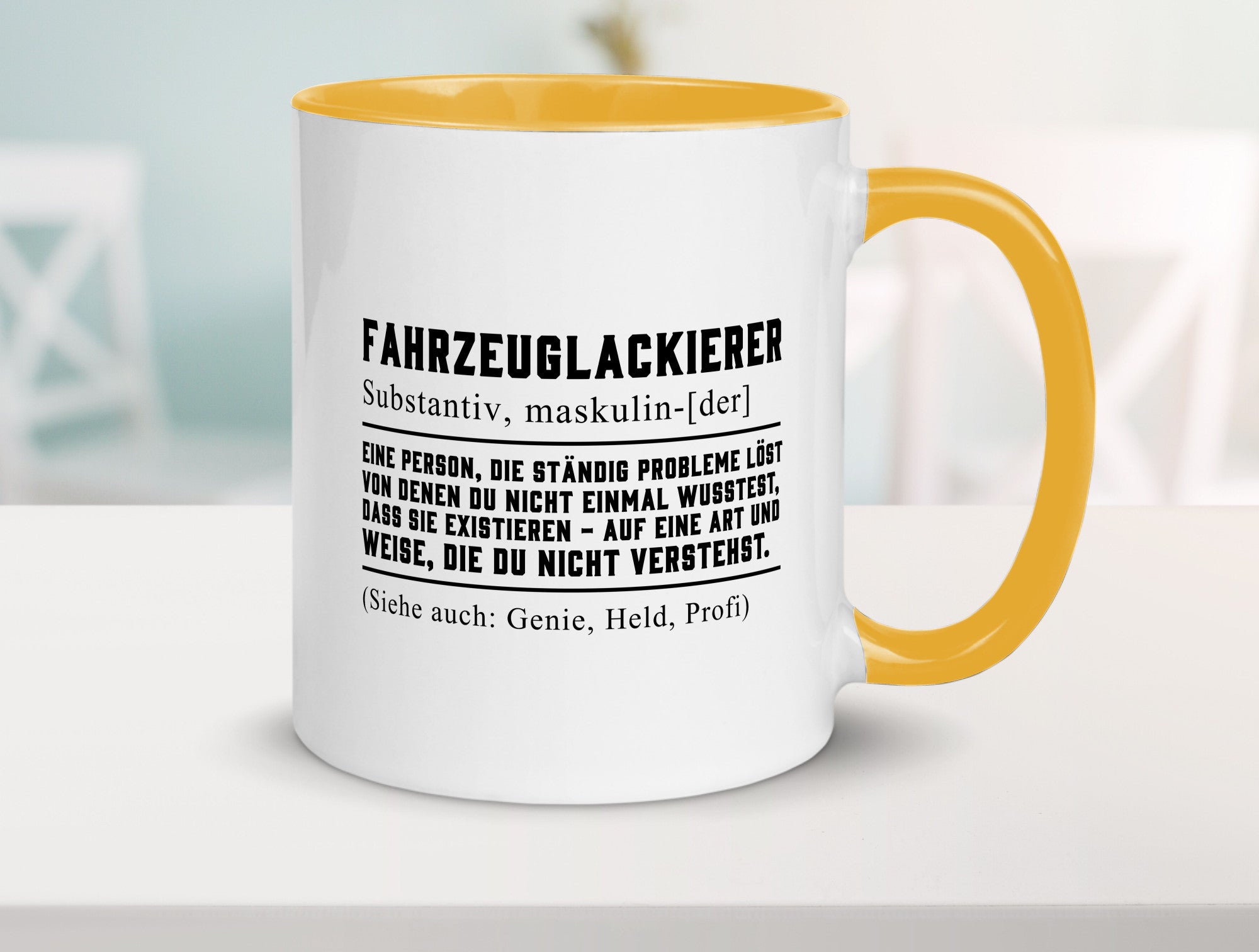Fahrzeuglackierer | Definition Lackierer Autolackierer Humor Geschenkidee Tasse