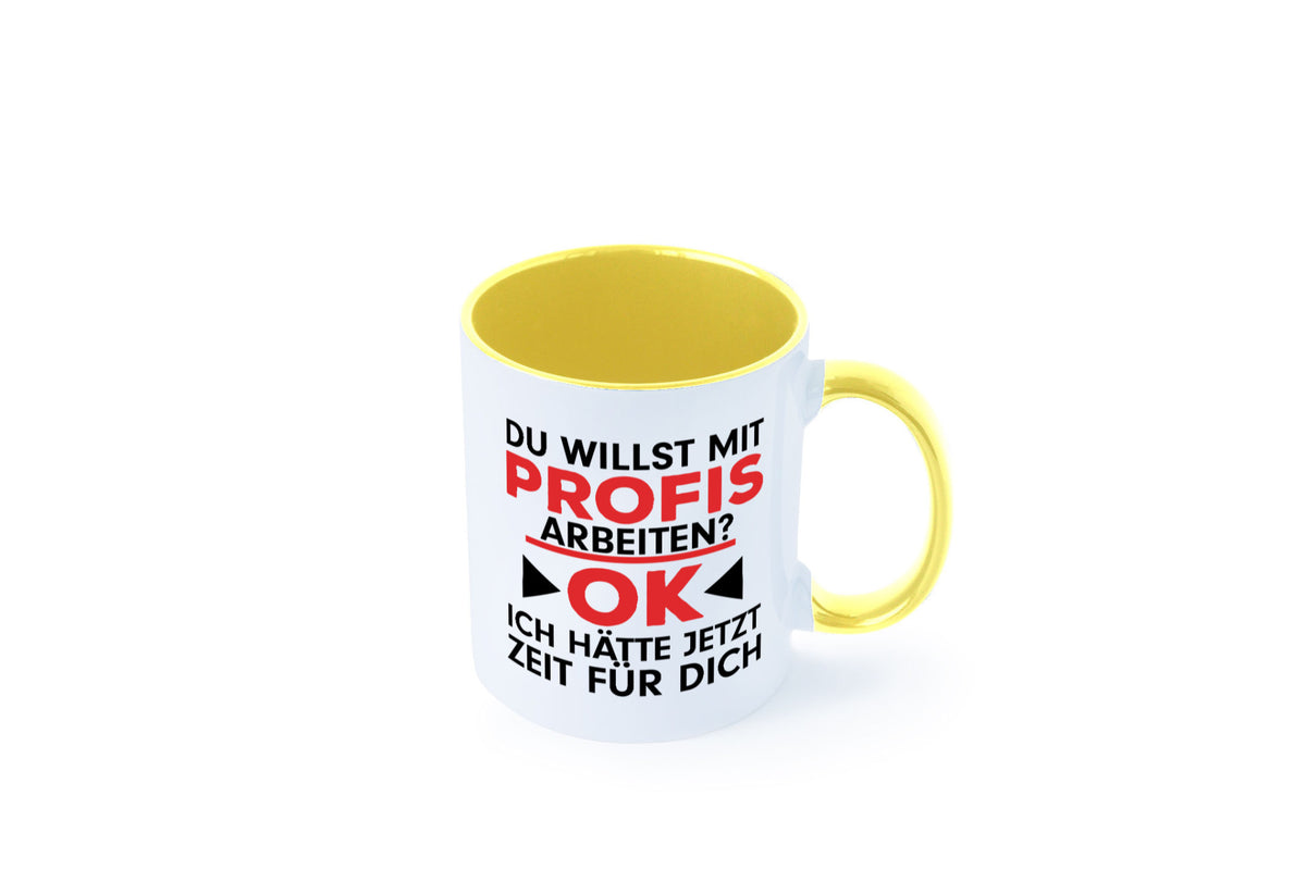 Profi Arbeiter | Arbeit Tasse mit Profis Beruf Geschenk Kollegen Büro lustiger