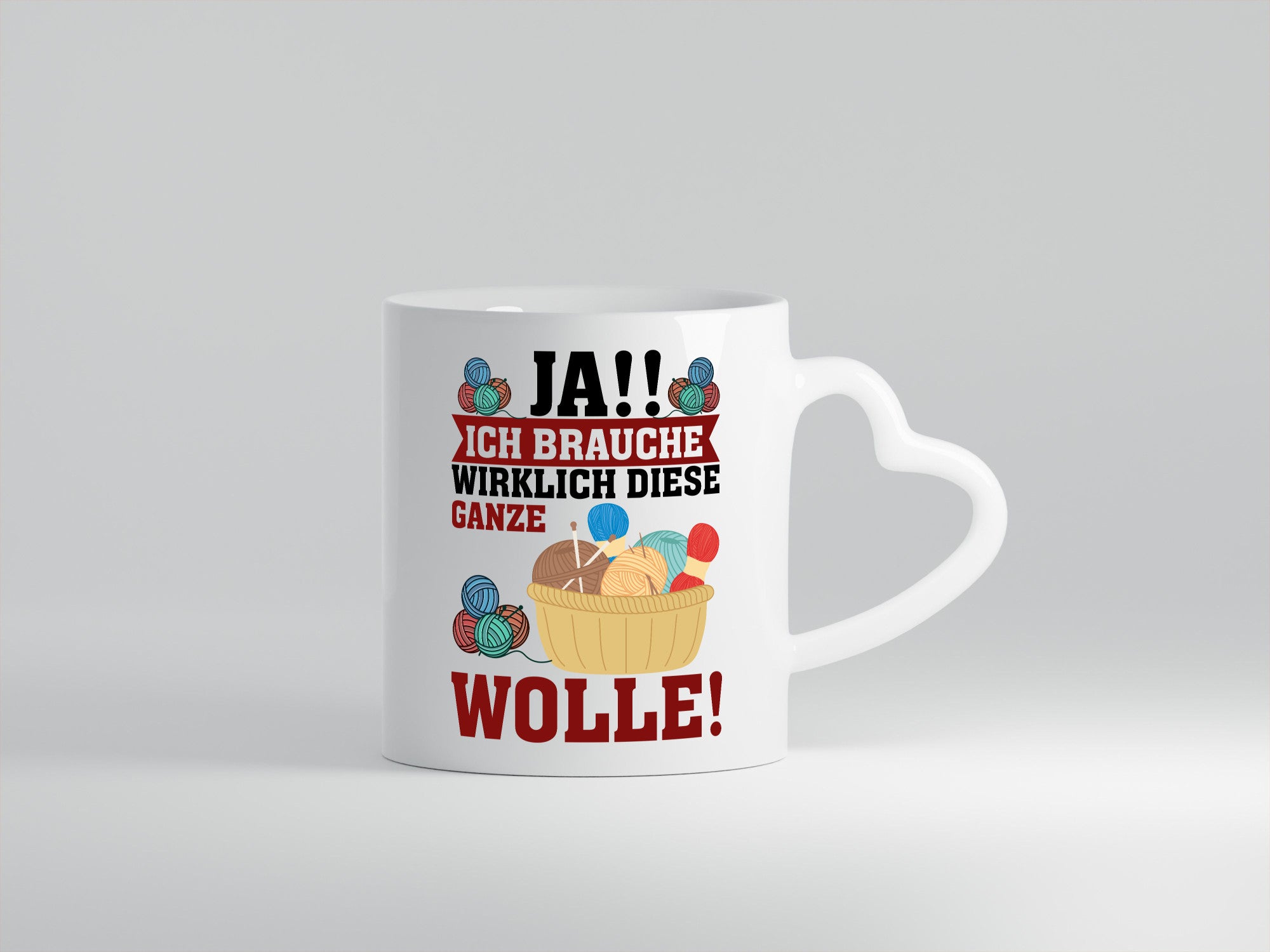 Ja! Ich brauche Wolle | häkeln Häkelzubehör Geschenk Humor Geschenkidee