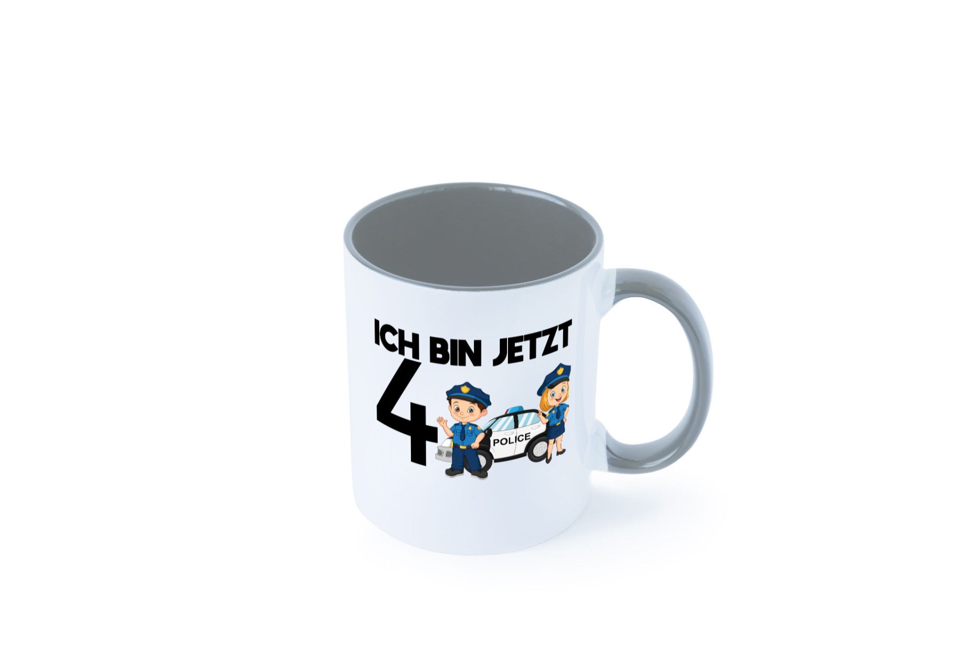 Ich bin jetzt 4 | Polizei 4. Geburtstag Jähriger Geschenk Geschenkidee lustiger
