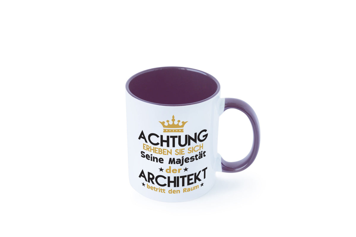 Seine Majestät Architekt | Architektur Büro Geschenkidee Arbeit Kollegen Humor Tasse