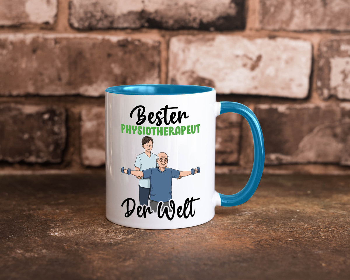 Bester Physiotherapeut v3 Geschenk Humor Geschenkidee lustiger Spruch Tasse