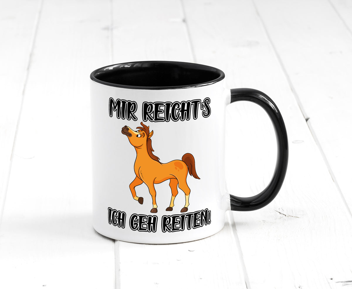 Ich geh reiten | Pferde Tasse Reiter Mädchen Humor Geschenkidee