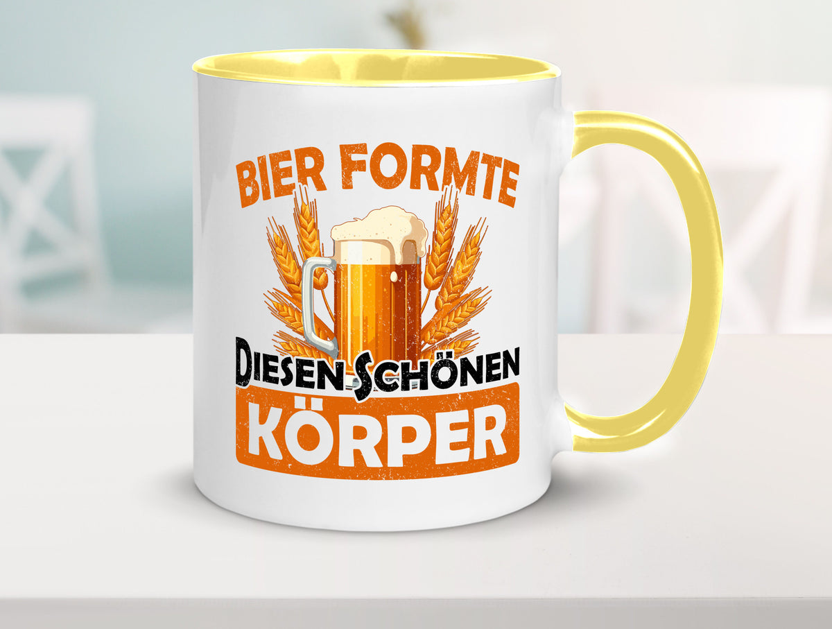 Bier förmte diesen Körper | bierliebhaber v2 Humor Geschenkidee Tasse