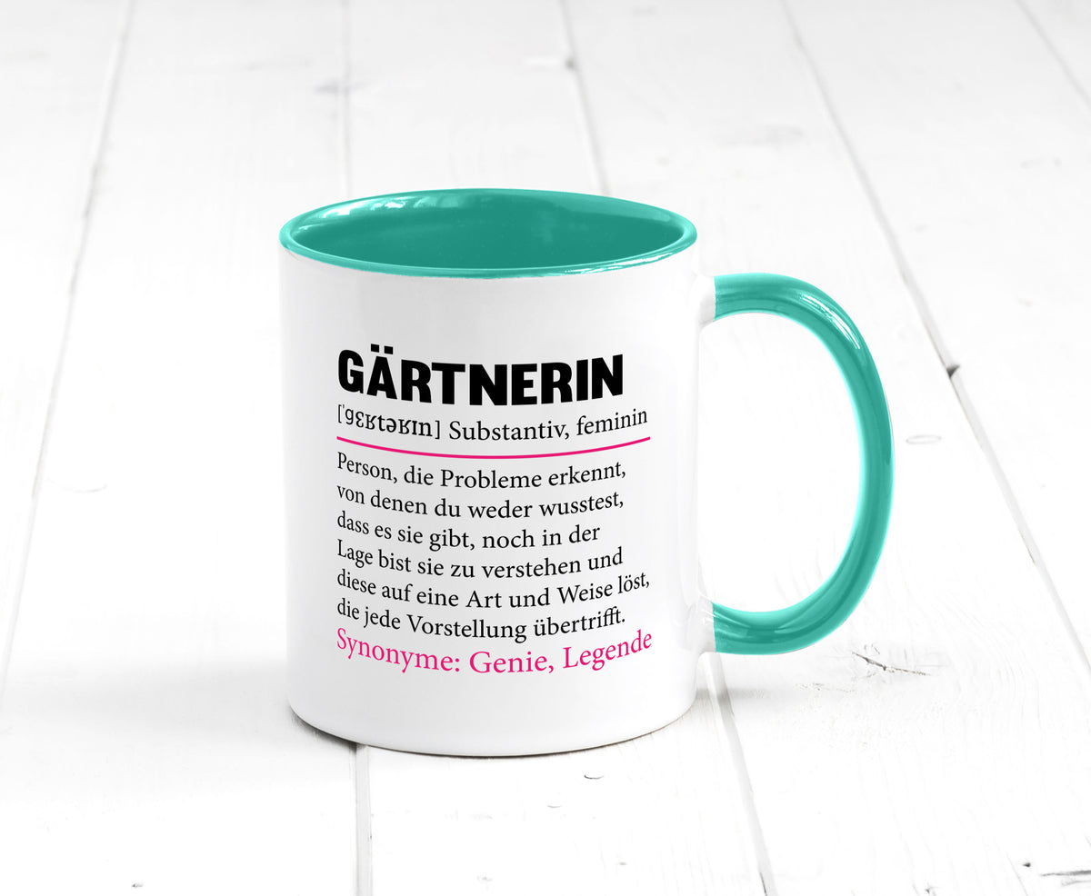 Gärtnerin | lustig Gartenbau Beruf Spruch Geschenk Arbeit Kollegen Büro Tasse