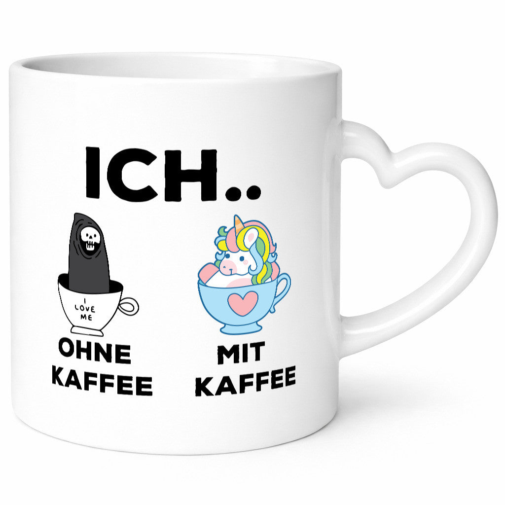 Ich Ohne Kaffee mit | Einhorn lustig Humor Geschenkidee Geschenk Tasse