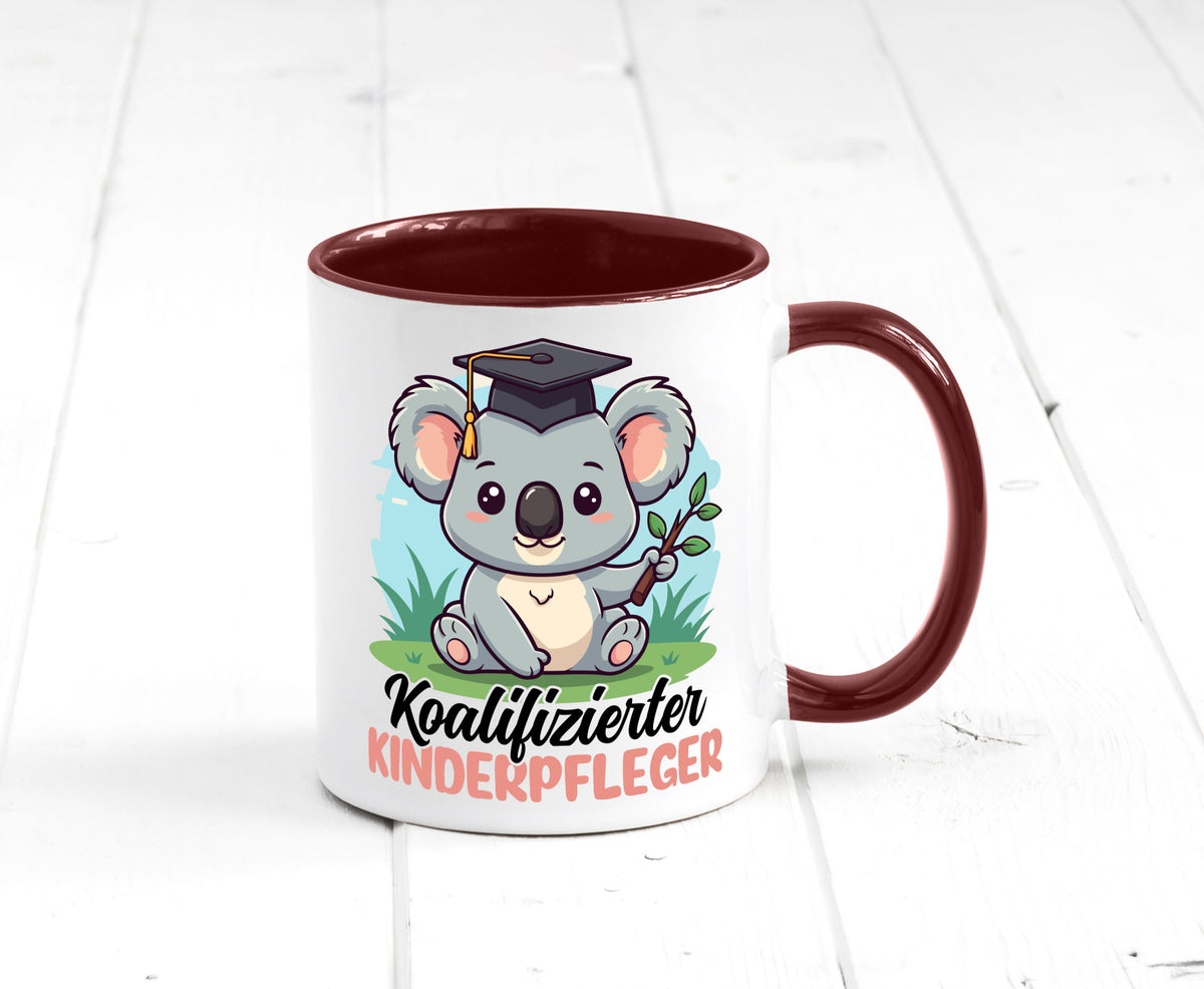 Koalifizierter Kinderpfleger | Pfleger Kinder Geschenkidee Humor Tasse