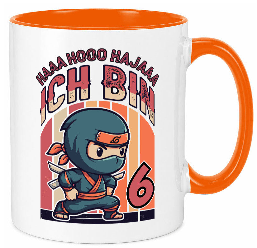 6. Geburtstag | Ninja Junge 6 Jahre Humor Geschenkidee Tasse