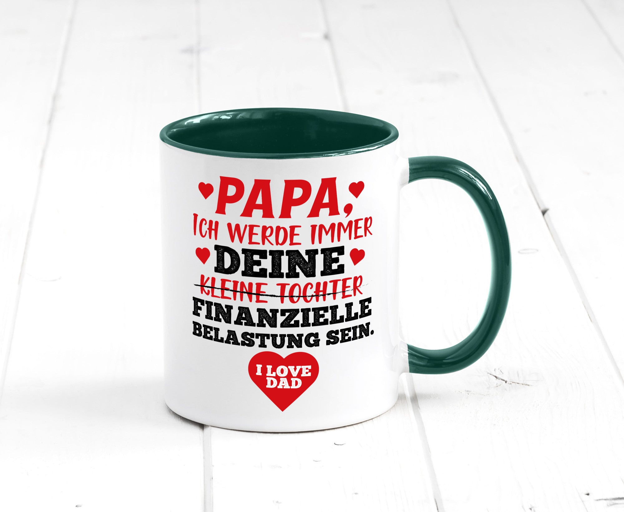 Finanzielle Belastung lustiger Spruch Geschenk Humor Geschenkidee Tasse