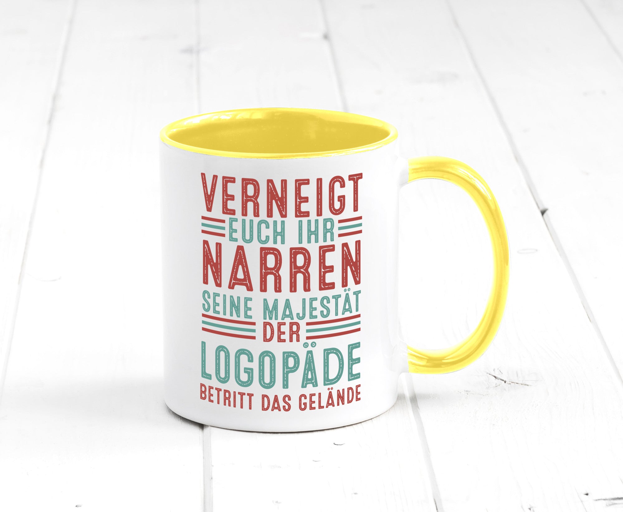 Verneigt euch: Logopäde | Sprachtherapie Geschenkidee Humor Tasse