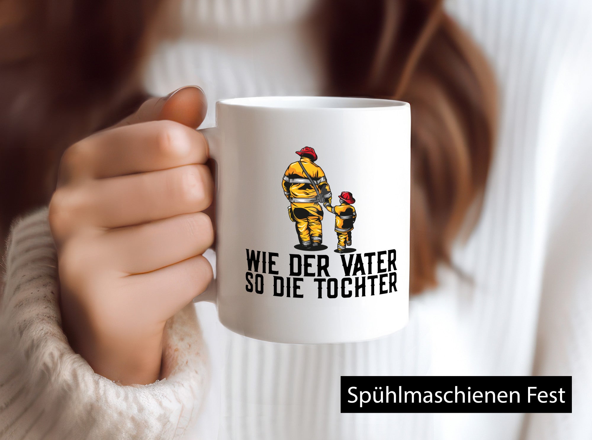 Feuerwehr | Vater Papa Tochter Einsatz Feuerwehrmann Geschenkidee Familie Humor