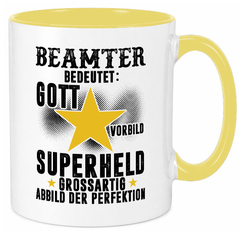 Bedeutung von Beamter | Verbeamtung öffentlicher Dienst Humor Geschenkidee Tasse