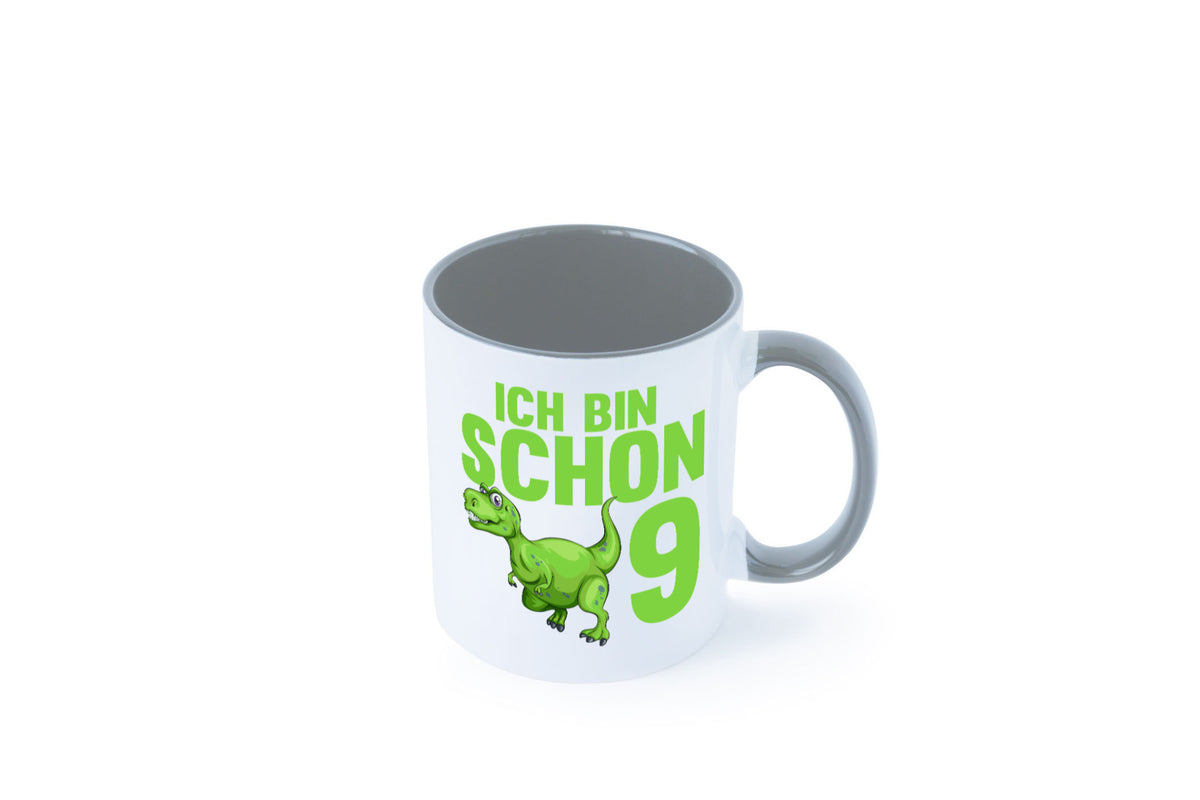 9. Geburtstag | 9 Jahre Dino Dinosaurier Geschenkidee Humor Tasse
