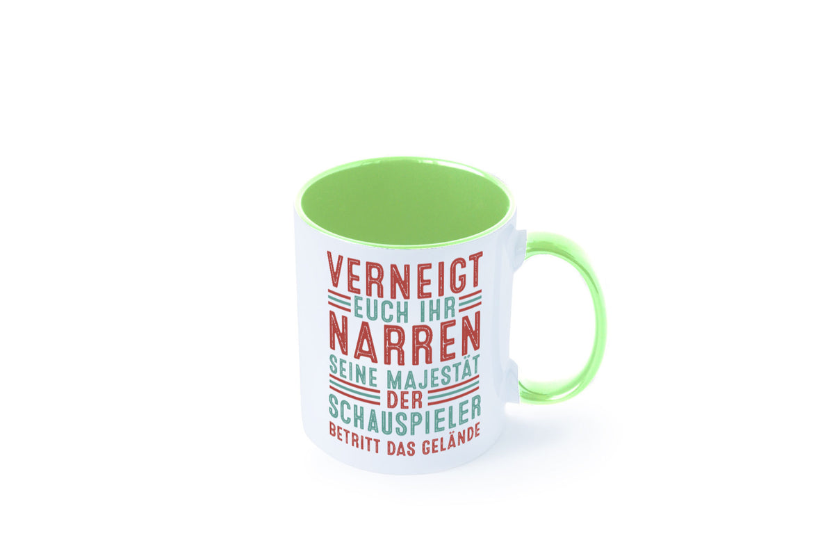 Verneigt euch: Schauspieler | Theater lustig Humor Geschenkidee Geschenk Tasse