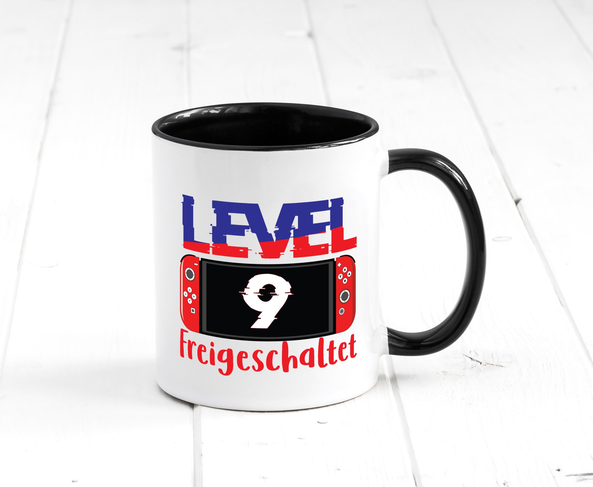 Level 9 Freigeschaltet | 9. Geburtstag Zocker Gamer Humor Geschenkidee Tasse