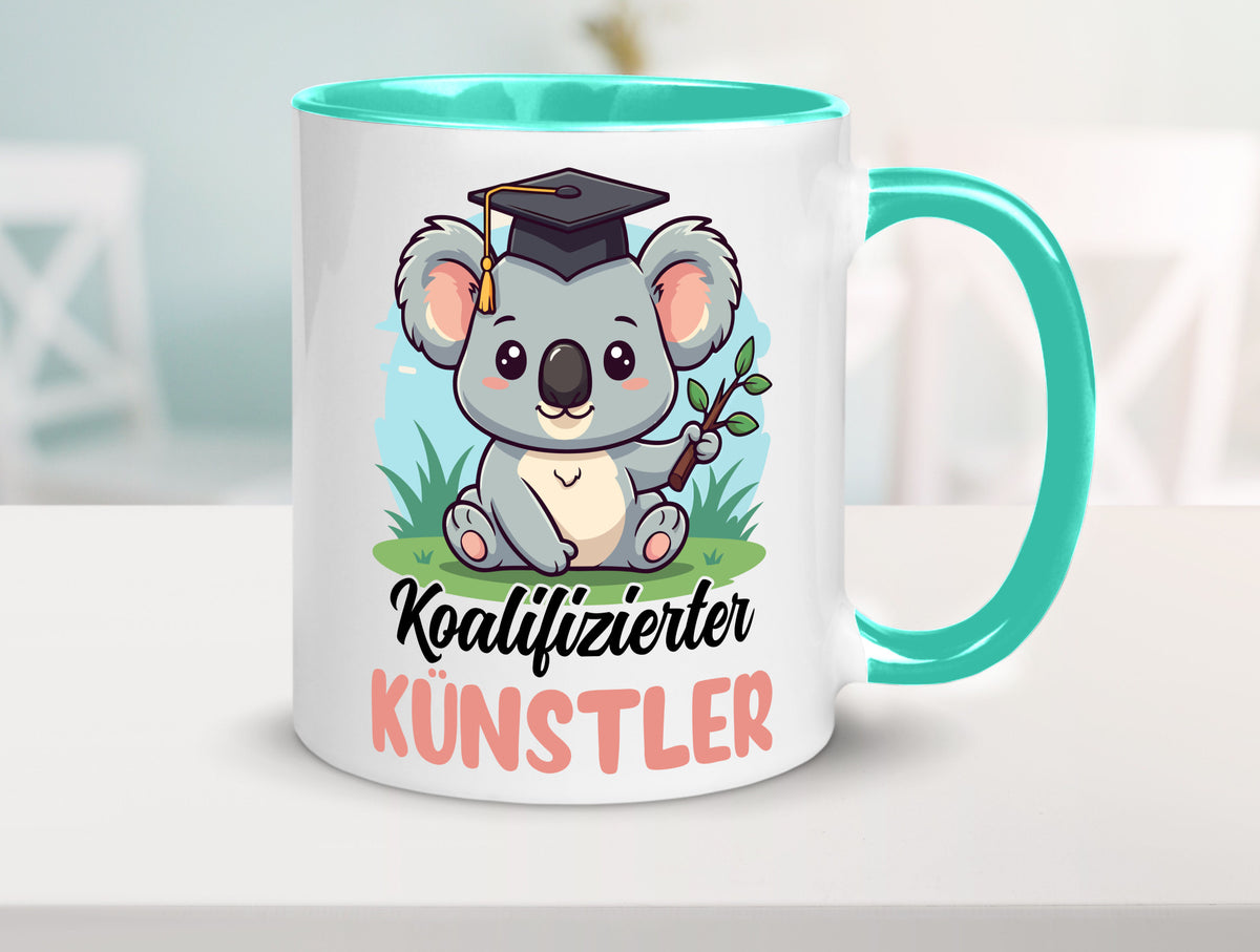 Koalifizierter Künstler | Kunst Humor Geschenkidee Tasse