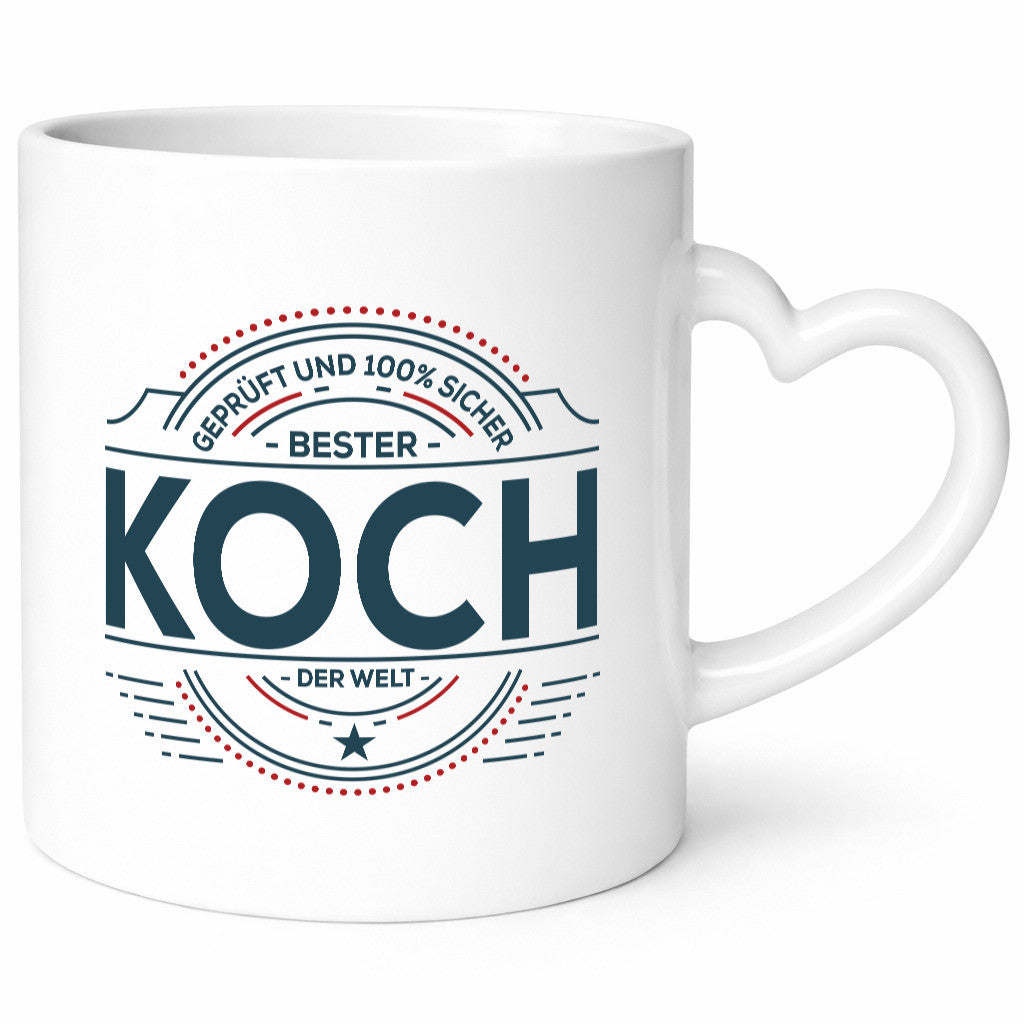 Geprüft und sicher: Koch | Chefkoch Geschenkidee Arbeit Kollegen Büro Humor