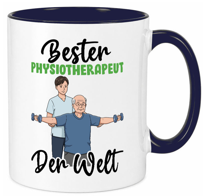 Bester Physiotherapeut v3 Geschenk Humor Geschenkidee lustiger Spruch Tasse