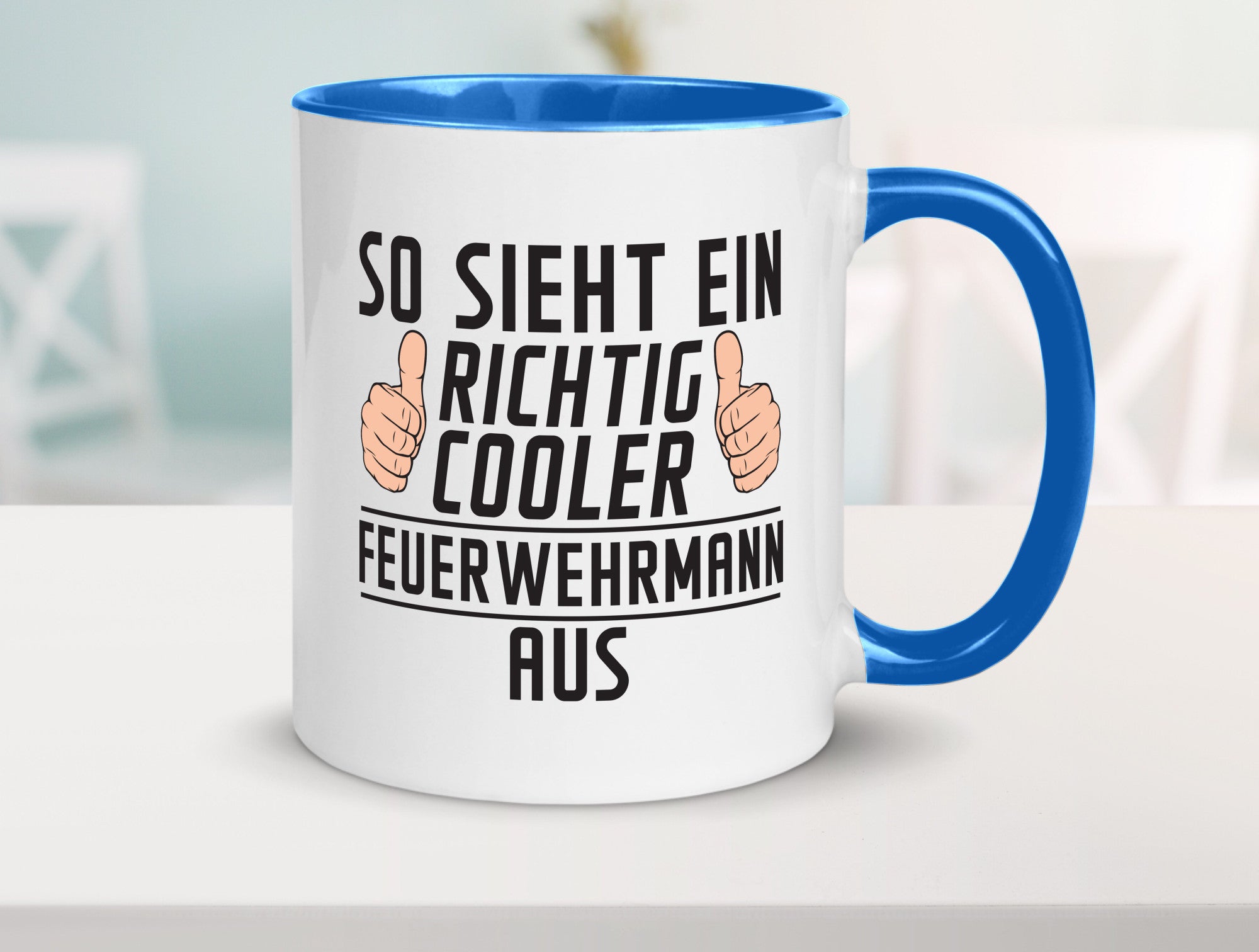 Richtig Cooler Feuerwehrmann | Feuerwehr Geschenkidee Humor Tasse