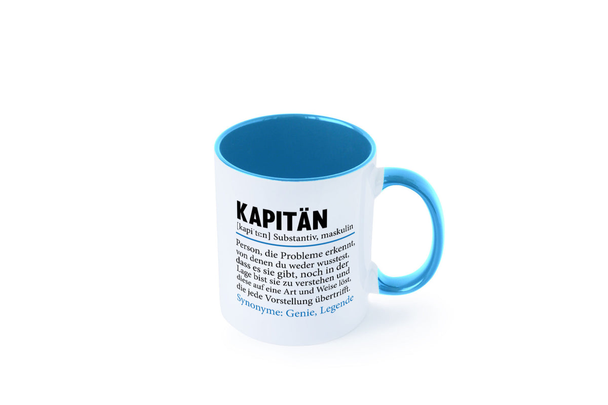 Kapitän | Spruch lustig Schiffskapitän Schiff Geschenk Humor Geschenkidee Tasse