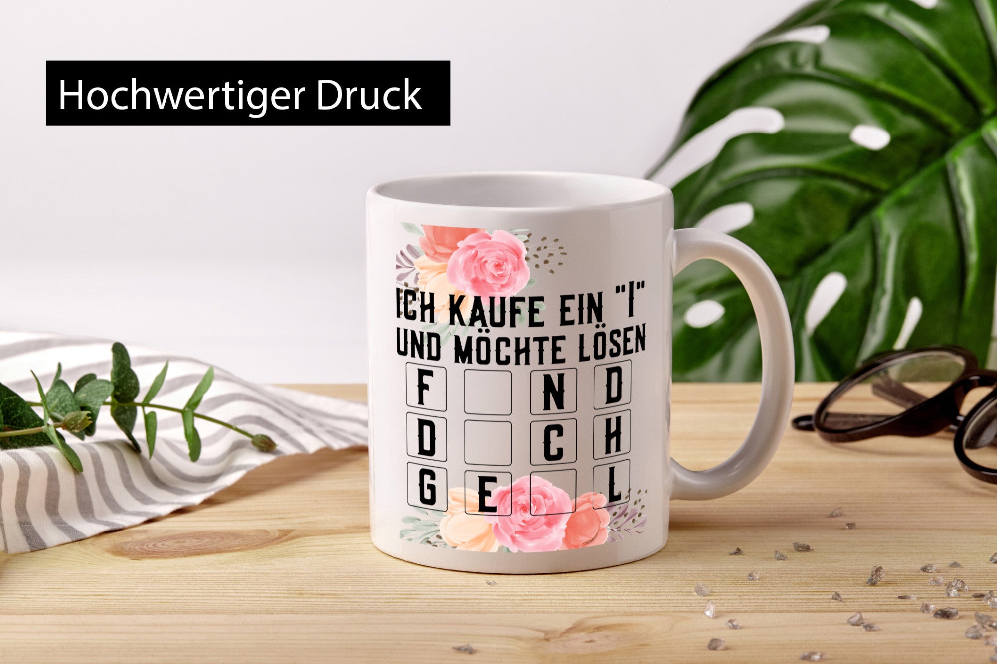 Ich kaufe ein i | Glücksrad Rätsel Flirten attraktiv lustiger Spruch Geschenk