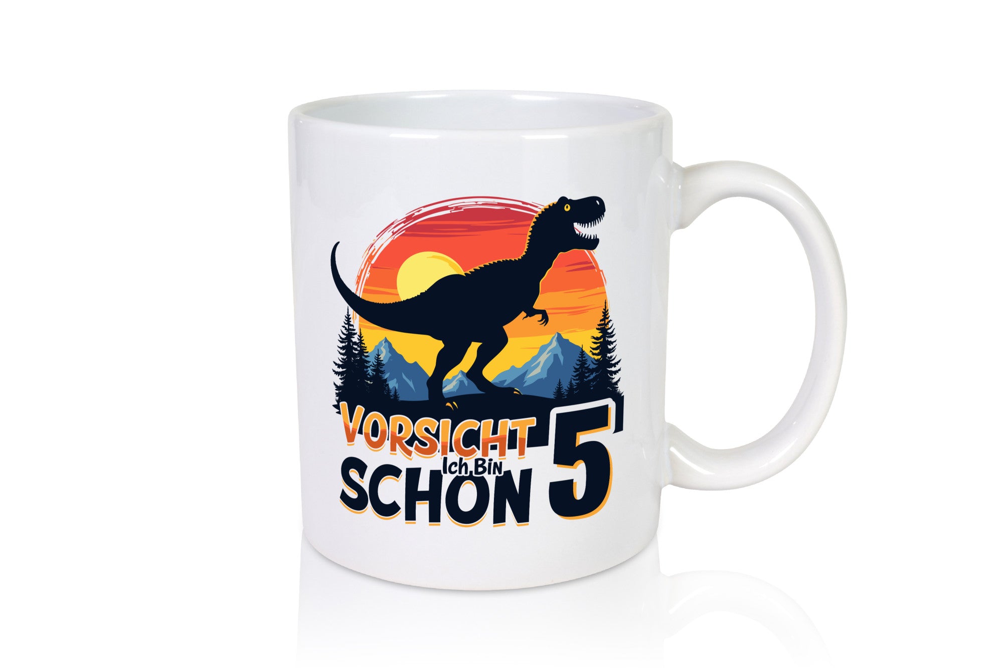 5. Geburtstag | 5 Jahre Dinosaurier v2 Humor Geschenkidee Tasse