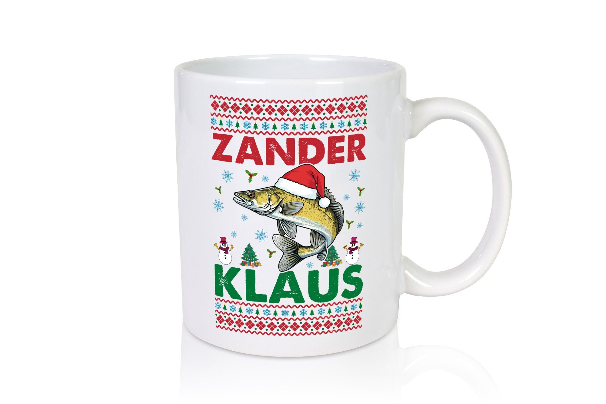 Zander Klaus | Ugly Christmas Angler Angeln v2 Geschenk Humor Geschenkidee
