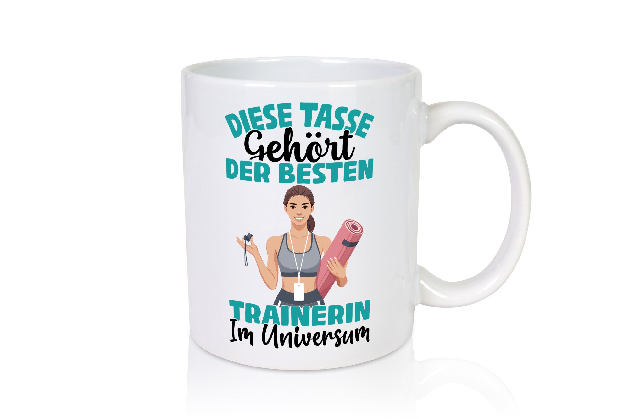 Im Universum: Trainerin | Sportverein Humor lustig Geschenkidee Geschenk Tasse