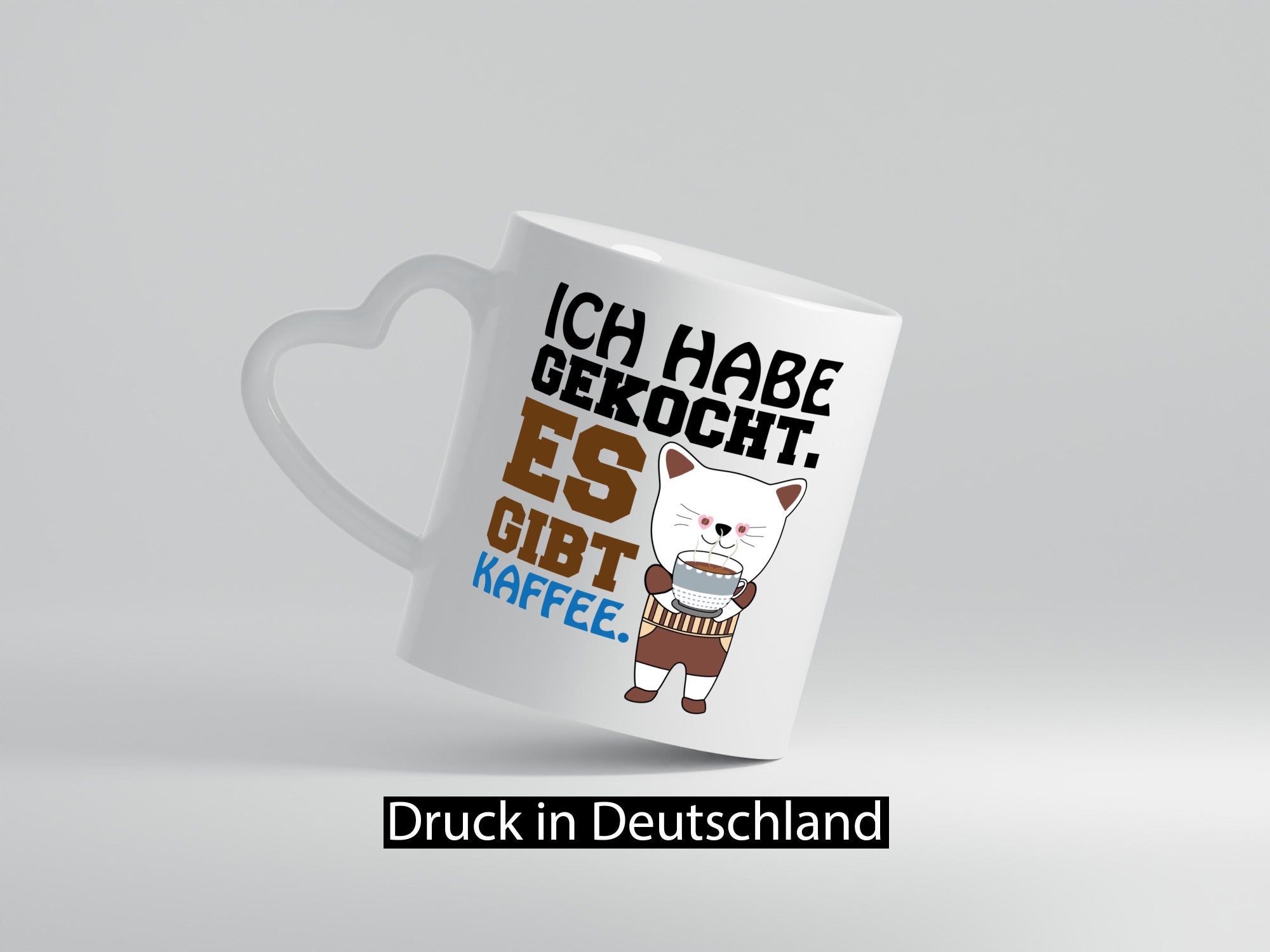 Es gibt Kaffee lustiger Spruch Geschenk Humor Geschenkidee Tasse