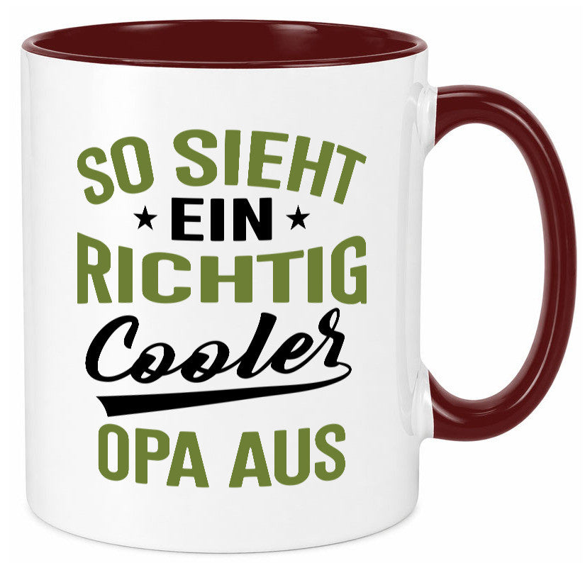 So sieht ein richtig Cooler Opa aus | Großvater Geschenkidee Familie Humor Tasse