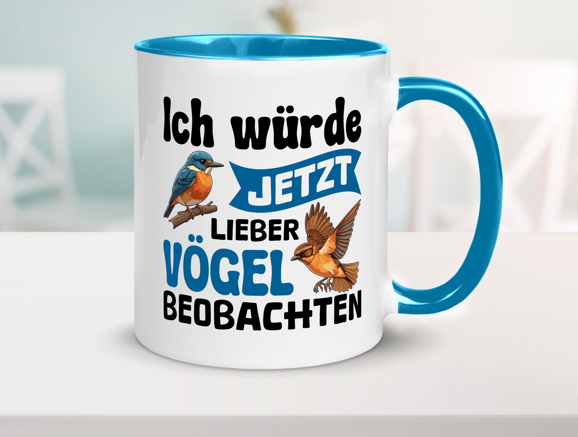 Vögel beobachten | Vogel lustig Humor Geschenkidee Geschenk Tasse