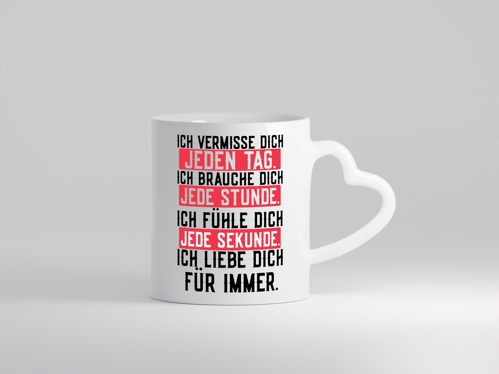 Ich vermisse dich | lieber Spruch Ehe Freund Freundin Geschenkidee Humor Tasse