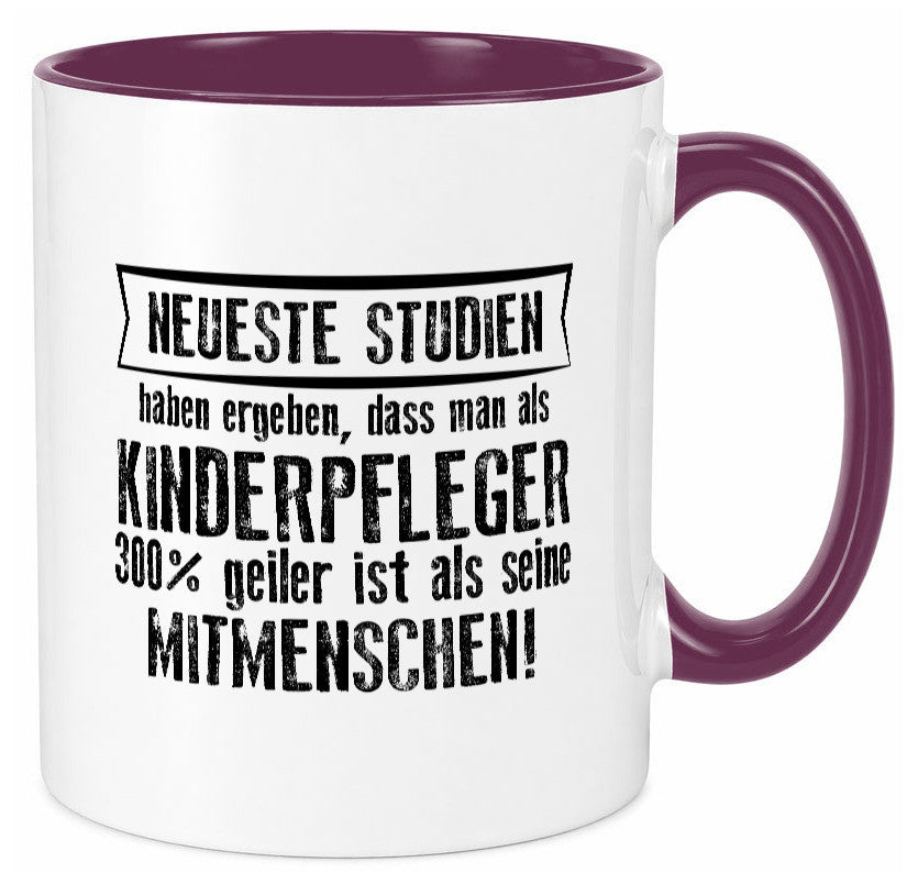 Neuste Studien: Kinderpfleger | Pfleger Kinder v2 lustiger Spruch Geschenk Tasse