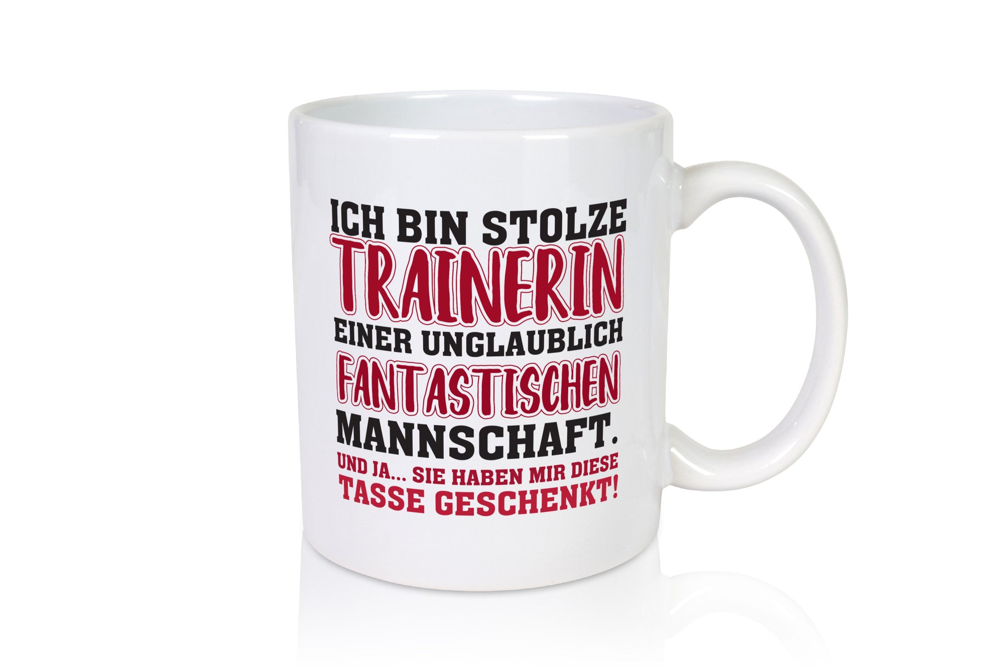 Stolze Trainerin | Sporttrainerin Tasse Mannschaft lustiger Spruch Geschenk