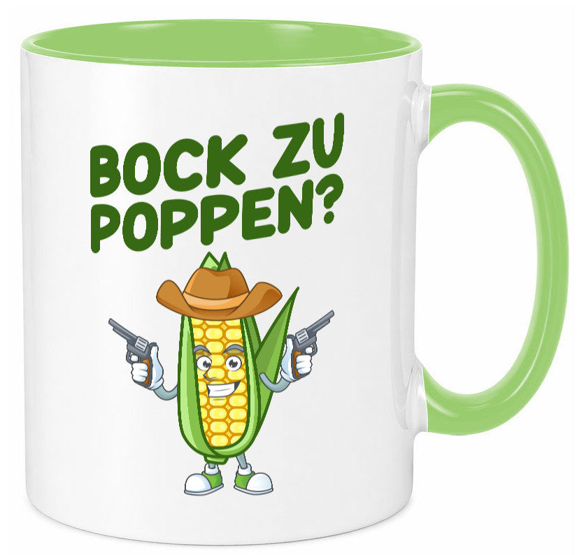 Bock auf Poppen | Mais Lustig Geschenk Humor Geschenkidee lustiger Spruch Tasse