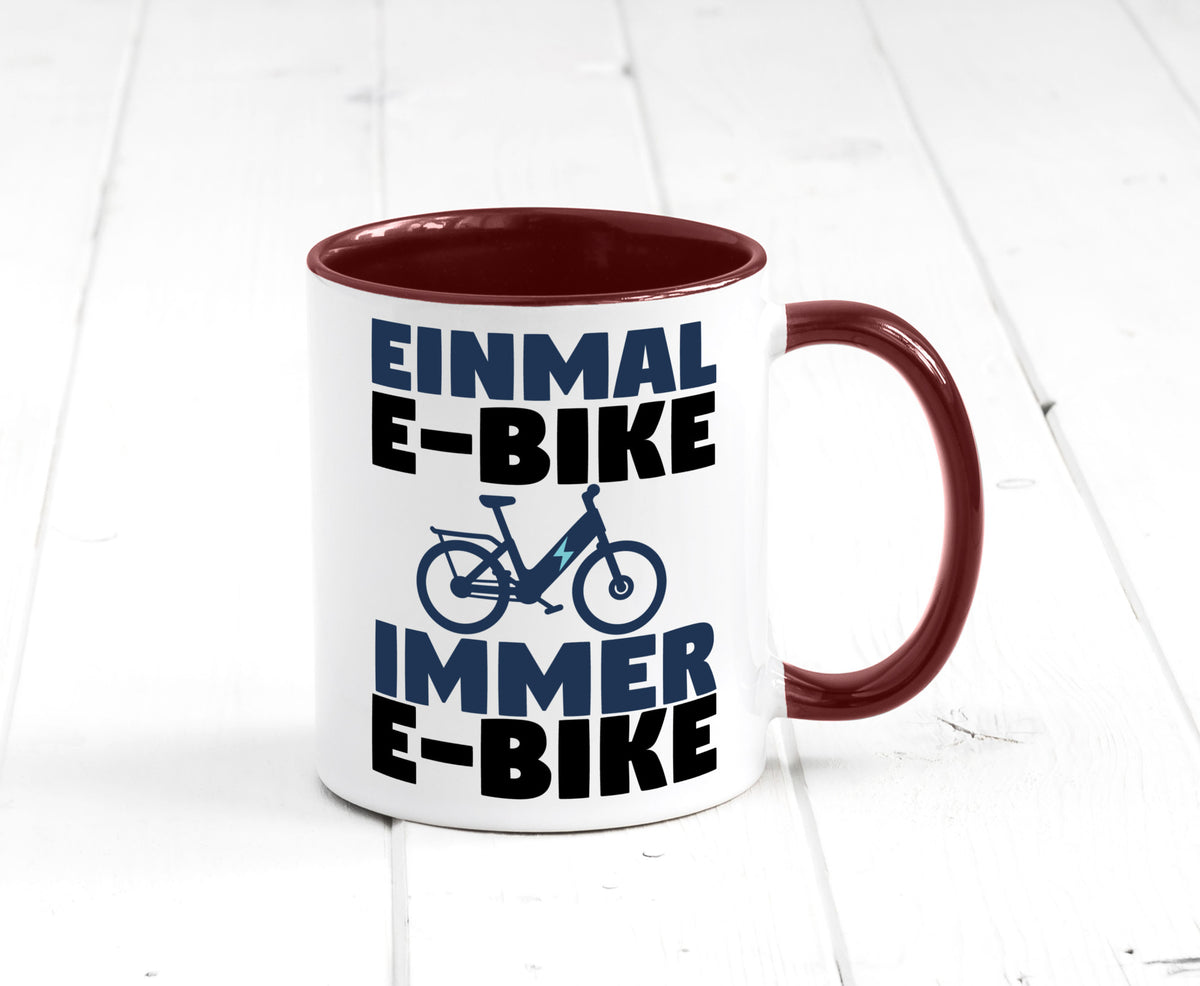 E-Bike Fahrer | Radfahrer Tasse Fahrrad Elektrorad lustiger Spruch Geschenk
