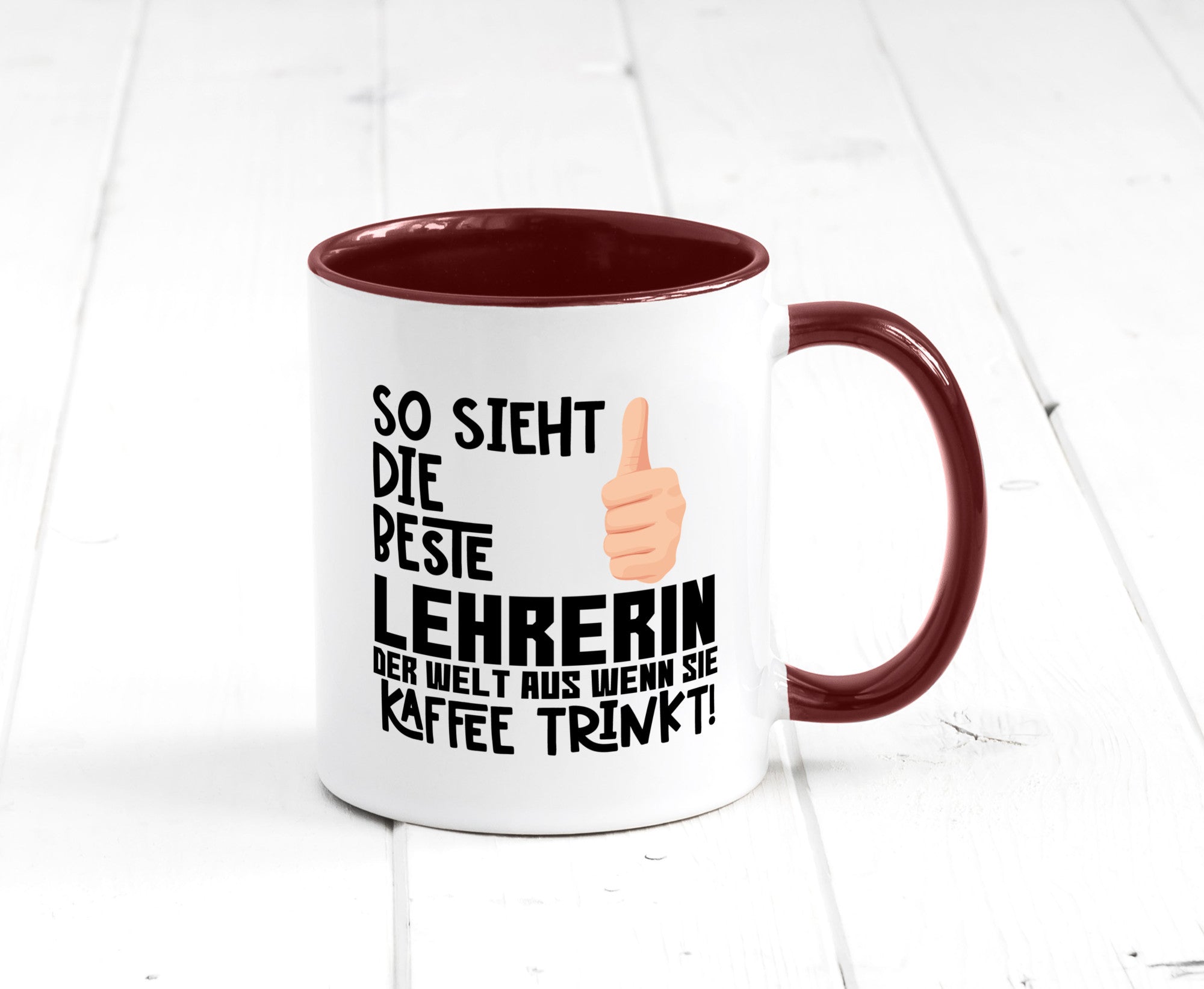 Beste Lehrerin | Lehrer Tasse Schule Dankeschön lustiger Spruch Geschenk Humor