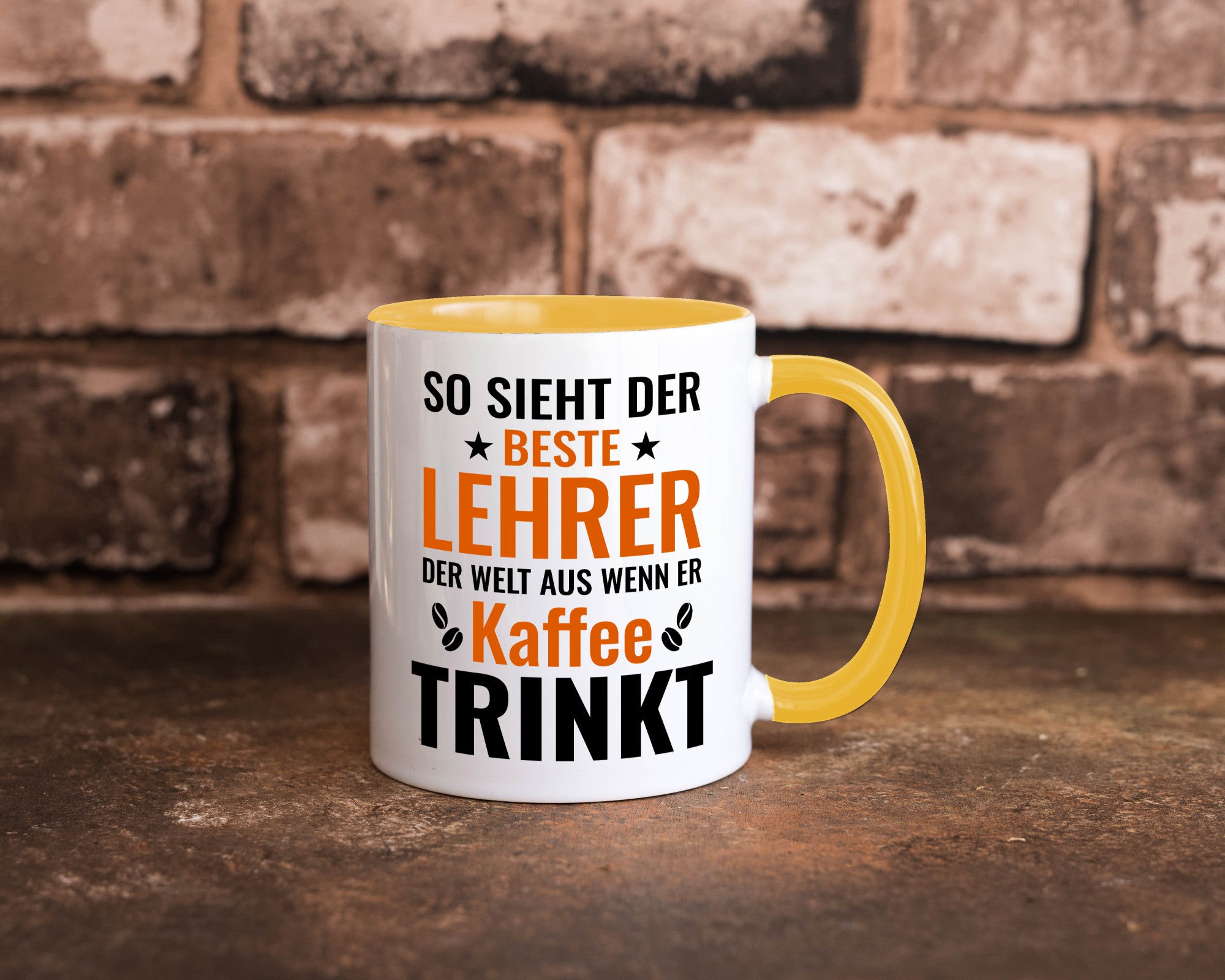 Kaffee trinkt: Lehrer | Schule Beruf Schüler Geschenk Arbeit Kollegen Büro