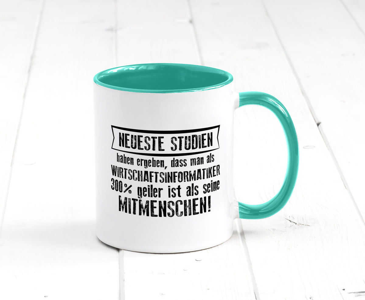 Neuste Studien: Wirtschaftsinformatiker | Wirtschaft Geschenkidee Humor Tasse