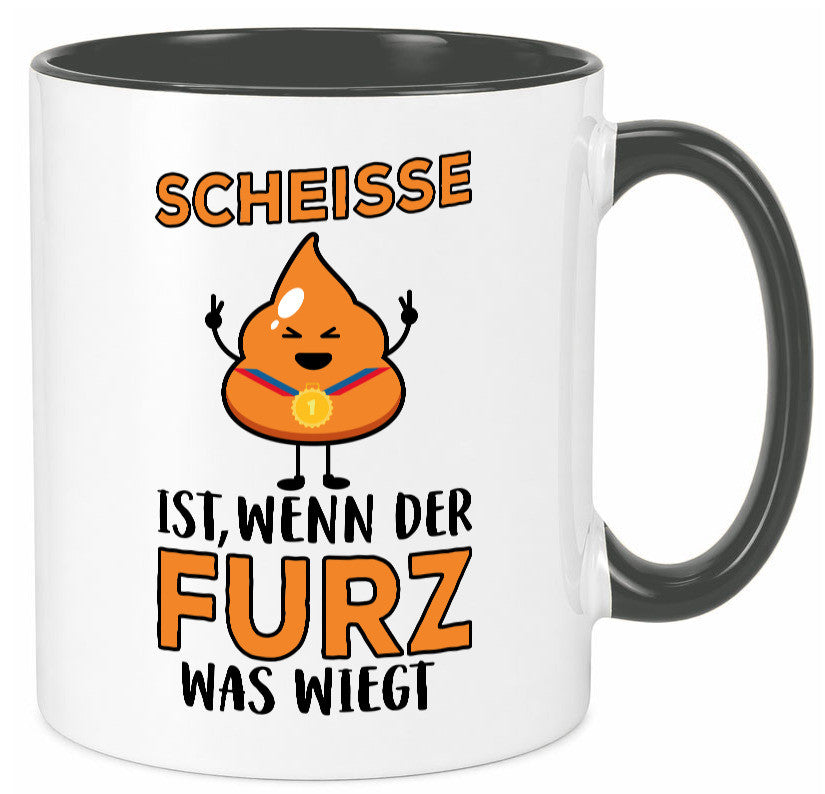 Scheisse ist lustiger Spruch Geschenk Humor Geschenkidee Tasse
