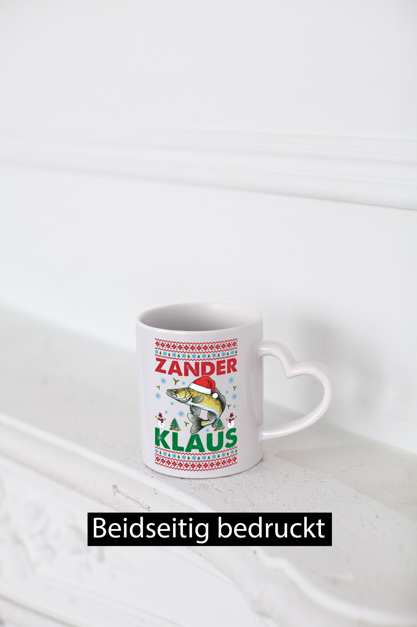 Zander Klaus | Ugly Christmas Angler Angeln v2 Geschenk Humor Geschenkidee