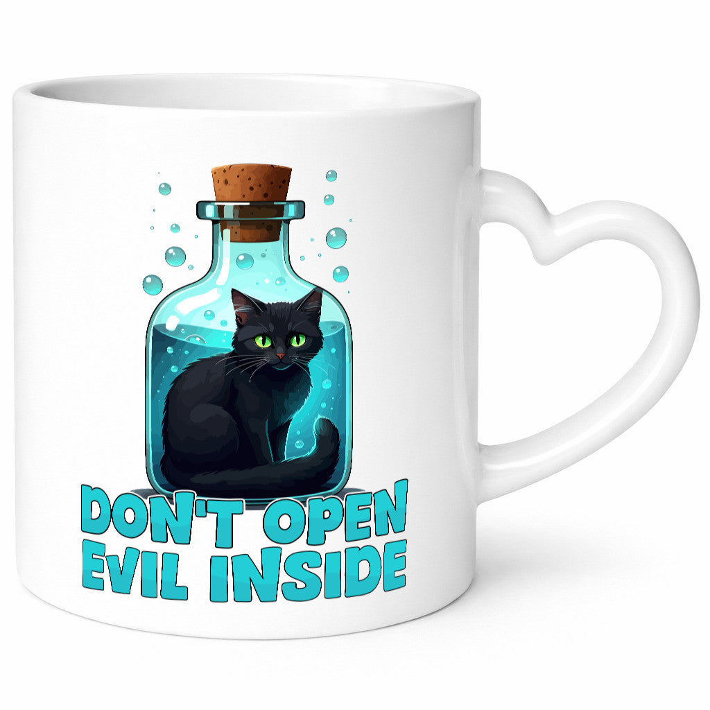 Dont open Evil inside | Böse Katze Schwarze Geschenkidee Tierliebhaber Humor