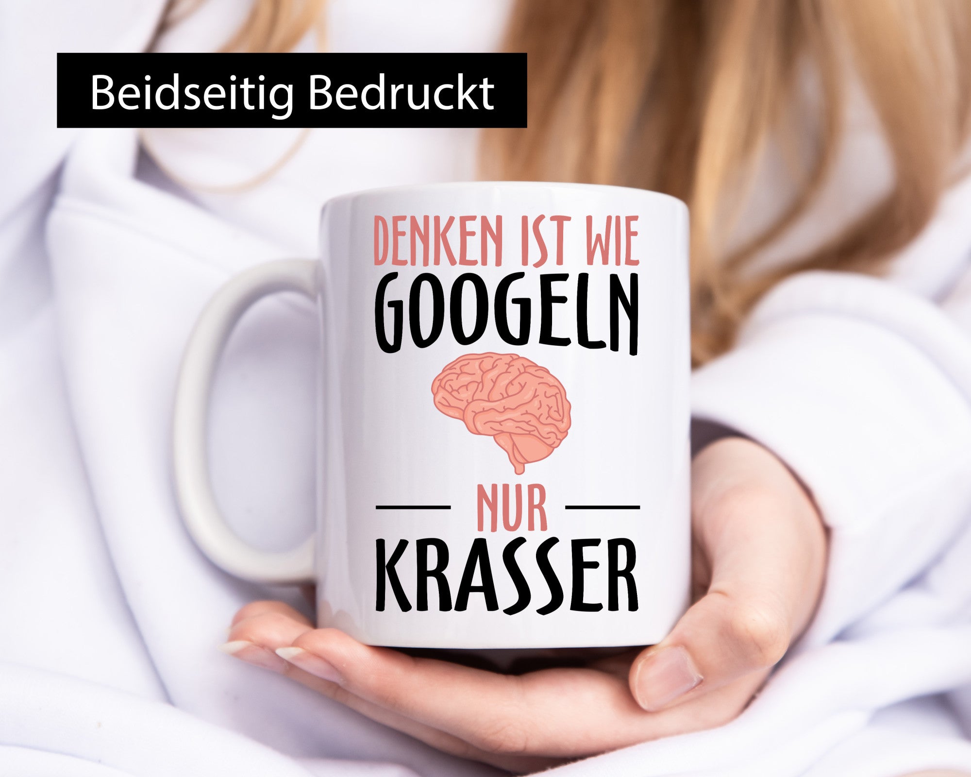 Denken ist wie Googeln | Krass lustiger Spruch Gehirn lustig Humor Geschenkidee